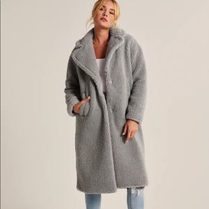Abercrombie faux shearling teddy coat